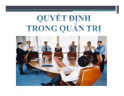 Giáo trình môn học Quản trị học