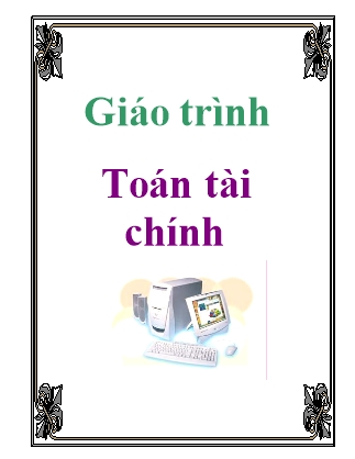 Giáo trình môn học Toán tài chính