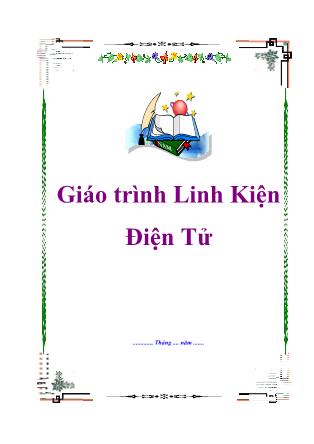 Giáo trình môn Linh kiện điện tử