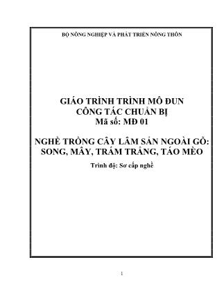 Giáo trình Nghề trồng cây lâm sản ngoài gỗ