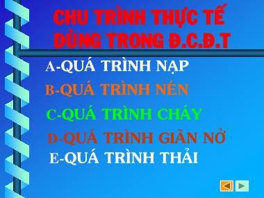 Giáo trình Nguyên lý động cơ đốt trong - Chương 2: Chu trình thực tế dùng trong động cơ đốt trong