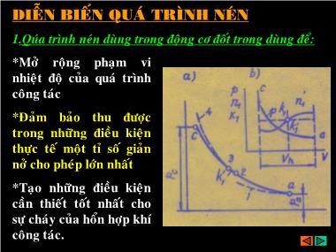 Giáo trình Nguyên lý động cơ đốt trong - Chương 4: Diễn Biến quá trình nén