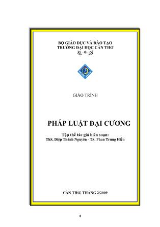 Giáo trình Pháp luật đại cương - Diệp Thành Nguyên