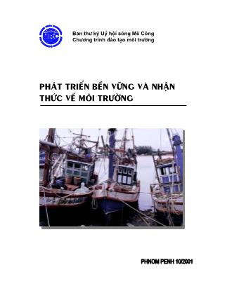 Giáo trình Phát triển bền vững và nhận thức về môi trường