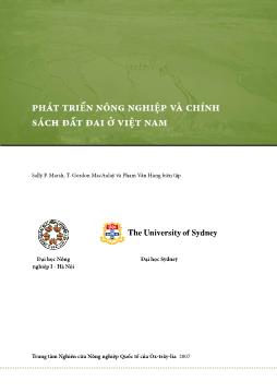Giáo trình phát triển nông nghiệp và chính sách đất đai ở Việt Nam