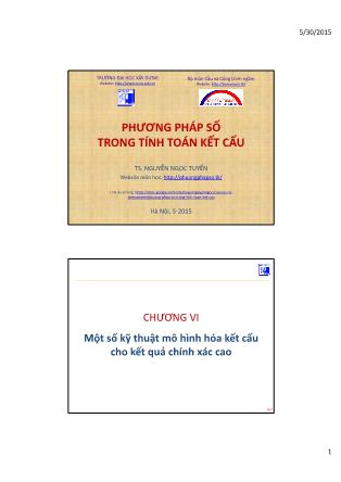 Giáo trình Phương pháp số trong tính toán kết cấu - Chương 6: Một số kĩ thuật mô hình hóa kết cấu cho kết quả chính xác cao