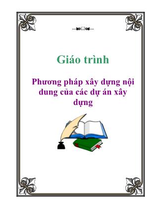 Giáo trình phương pháp xây dựng nội dung của các dự án xây dựng