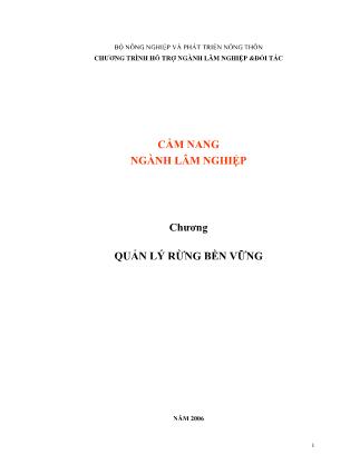 Giáo trình Quản lý rừng bền vững