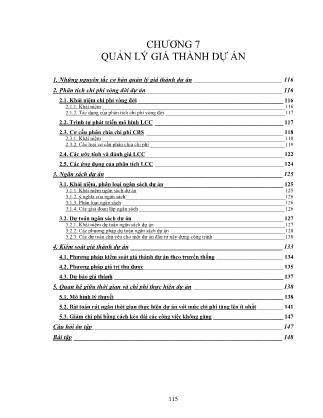 Giáo trình Quản trị dự án - Chương 7 đến Chương 9