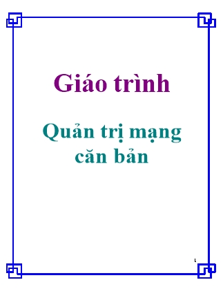 Giáo trình Quản trị mạng căn bản