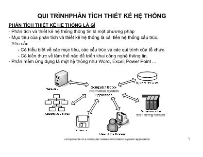 Giáo trình Qui trình phân tích thiết kế hệ thống