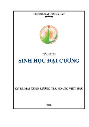 Giáo trình Sinh học đại cương - Mai Xuân Lương