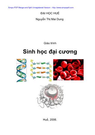 Giáo trình Sinh học đại cương - Nguyễn Thị Mai Dung