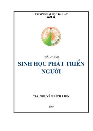 Giáo trình Sinh học phát triển người - Nguyễn Bích Liên