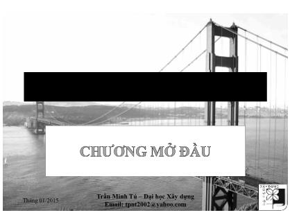 Giáo trình Sức bền Vật liệu - Chương 1: Mở đầu - Trần Minh Tú