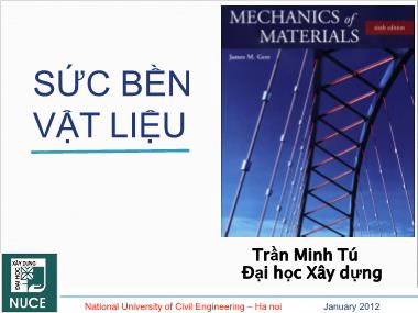 Giáo trình Sức bền Vật liệu - Chương 2: Thanh chịu kéo (Nén) đúng tâm - Trần Minh Tú