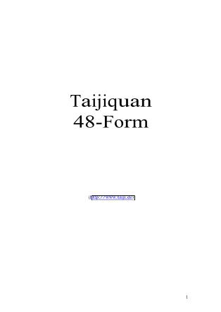 Giáo trình Taijiquan