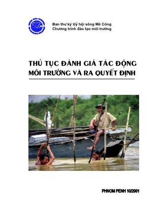 Giáo trình Thủ tục đánh giá tác động môi trường và ra quyết định