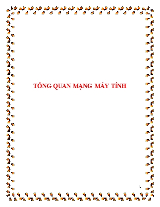 Giáo trình Tổng quan mạng máy tính