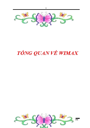 Giáo trình Tổng quan về Wimax