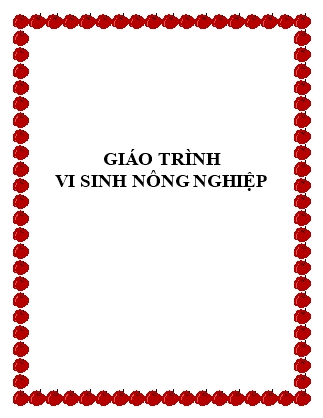 Giáo trình Vi sinh nông nghiệp