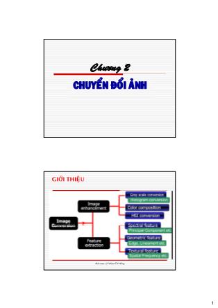 Giáo trình Viễn thám - Chương 2: Chuyển đổi ảnh