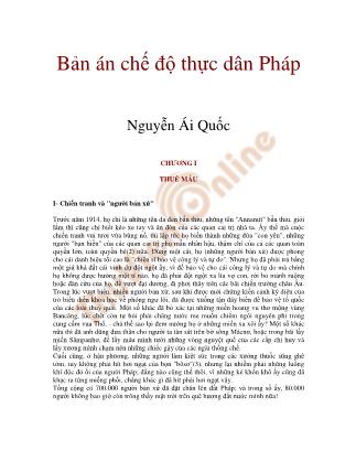 Tài liệu Bản án chế độ thực dân Pháp