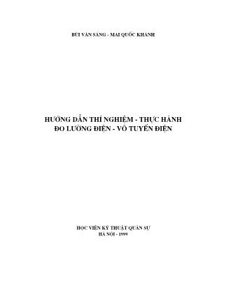 Tài liệu Hướng dẫn thí nghiệm-Thực hành đo lường điện-Vô tuyến điện