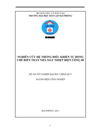 Đồ án Nghiên cứu hệ thống điều khiển tự động chế biến than nhà máy nhiệt điện Uông Bí