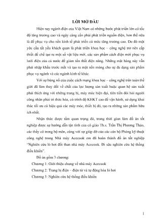 Đồ án Nghiên cứu lò hơi đốt than nhà máy Acecook-Đi sâu nghiên cứu hệ thống điều khiển