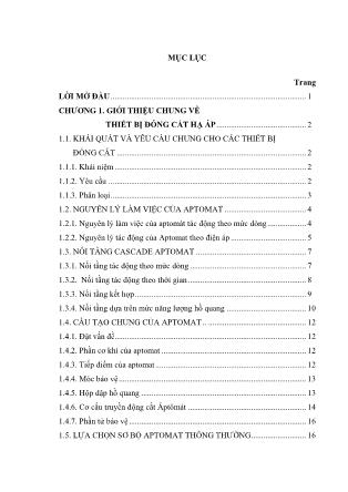 Đồ án Nghiên cứu máy cắt thấp áp dòng lớn hãng ABB ứng dụng trong bảng điện chinh các trạm phát dự phòng của các máy phát làm việc song song