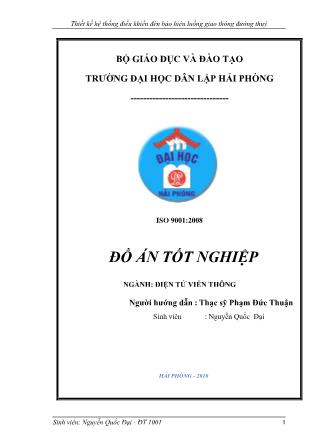 Đồ án Thiết kế hệ thống điều khiển đèn báo hiệu luồng giao thông đường thuỷ