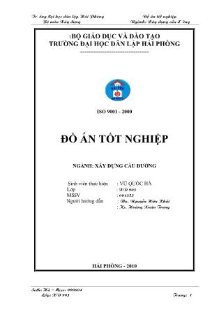 Đồ án Thiết kế tuyến đường qua hai điểm F11-T1 thuộc tỉnh Thanh Hóa