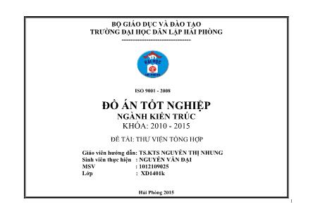 Đồ án Thư viện tổng hợp - Nguyễn Thị Nhung