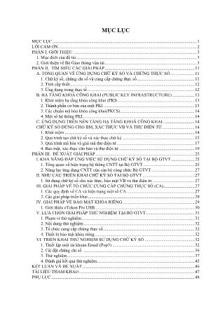 Đồ án Tìm hiểu các giải pháp xác thực, bảo mật văn bản trong giao dịch điện tử và đề xuất giải pháp để xác thực, bảo mật tài liệu trong giao dịch qua thư điện tử cho Bộ Giao thông vận tải