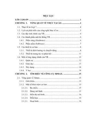 Đồ án Tìm hiểu công nghệ thực tế ảo và ứng dụng - Đinh Văn Sơn