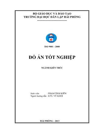 Đồ án Trung tâm hội chợ triển lãm Hạ Long-Quảng Ninh - Phạm Thái Kiên