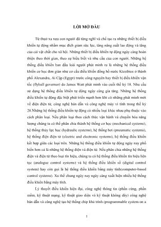 Đồ án Xây dựng các bộ điều khiển truyền thống dùng cho các hệ thống truyền động điện