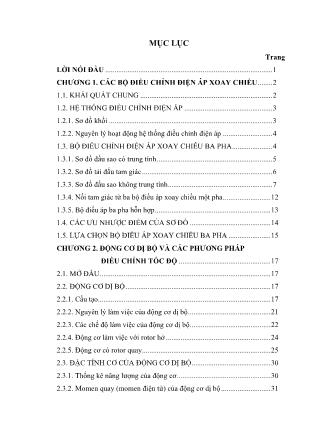 Đồ án Xây dựng hệ thống tự động truyền động điện động cơ dị bộ bằng điều chỉnh điện áp sử dụng bộ điều chỉnh điện áp xoay chiều 3 pha công suất P=3kW của phòng thí nghiệm
