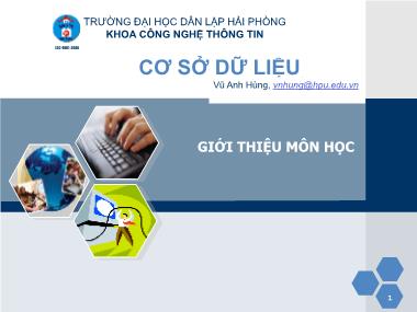 Giáo trình Cơ sở dữ liệu - Vũ Anh Hùng