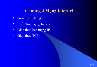 Giáo trình Mạng căn bản - Chương 4: Mạng Internet