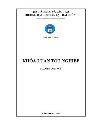 Khóa luận A study on difficulties in translating lyrics of some english songs - Ngô Bích Thùy