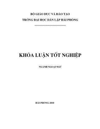Khóa luận A study on downtoners - Tran Thi Bich Hong
