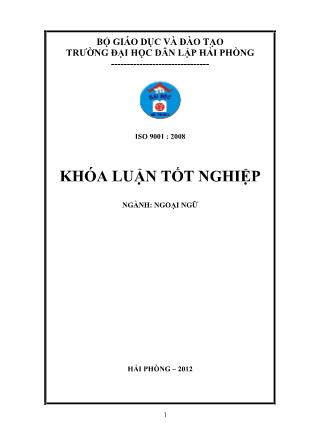 Khóa luận A study on extra-Activities to improve english speaking skill of qttn class at haiphong private university