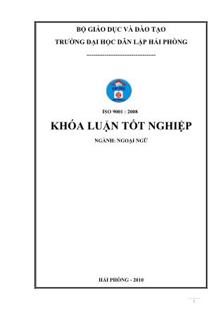 Khóa luận A study on how to give an effective apology in English communication - Nguyễn Thị Thảo