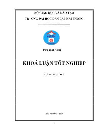 Khóa luận A study on how to make a good impression of english speaking during job interviews
