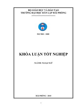Khóa luận A study on how to write an effective cause and effect essay in english
