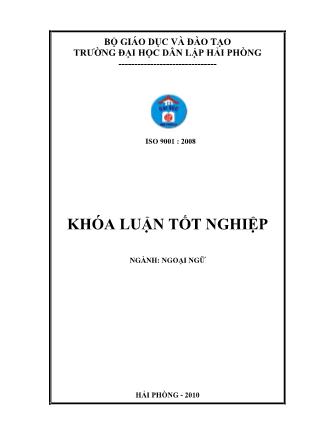 Khóa luận A study on hyperbole in short stories of some typical vietnamese and american writers