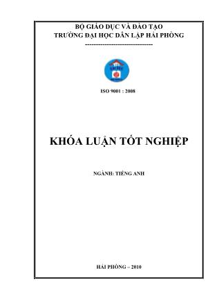 Khóa luận A study on personal pronouns in english and vietnamese - Truong Thi Bich Ngoc
