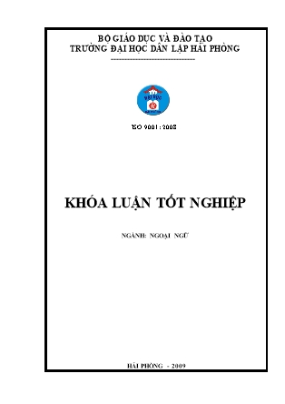 Khóa luận A study on subject–verb agreement - Phạm Vân Anh